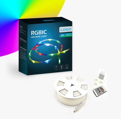 RGBIC Neon Rope Light WiFi BLE  10M LED Rope Light Remote Controlled