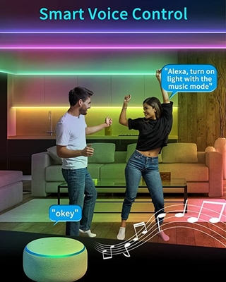 Bluetooth 9m Smart RGB Light Strip With RF OEM ODM