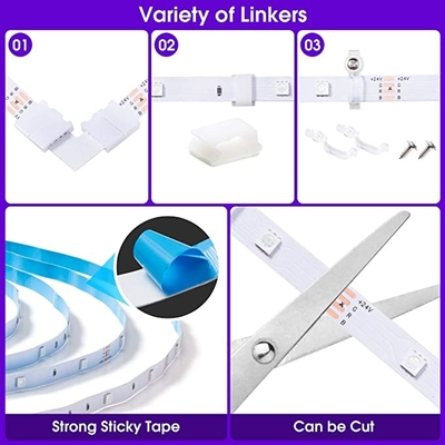 Bluetooth 9m Smart RGB Light Strip With RF OEM ODM