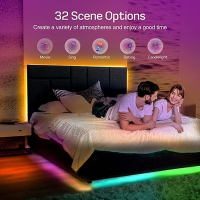 Bluetooth 9m Smart RGB Light Strip With RF OEM ODM