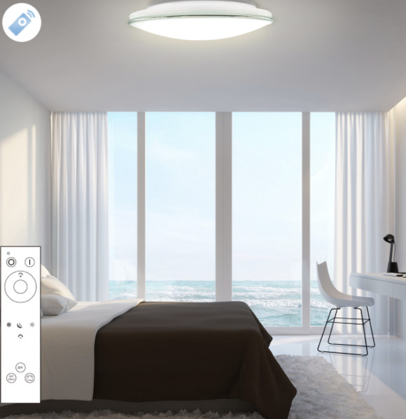 RF Smart Ultra Slim Dimmable Square Ceiling Light 32W