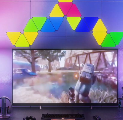 kwaliteit Van de magische Driehoeks LEIDENE van de de Betekenisdiy Driehoek Lichten Intelligent RGB Aanraking de Kleuren Veranderend Licht fabriek